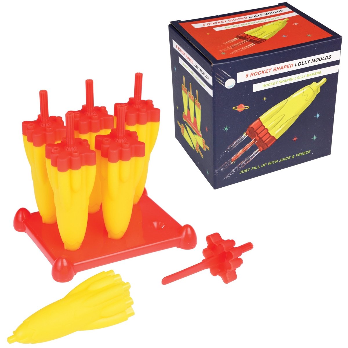 Space Age Rocket Ice Lolly Moulds - mzube Cookware