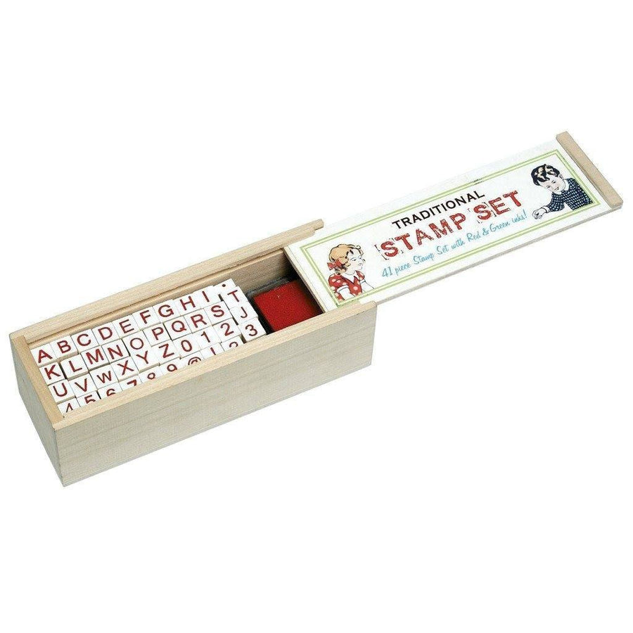 Traditional Alphabet Stamp Set - mzube Toys & Games