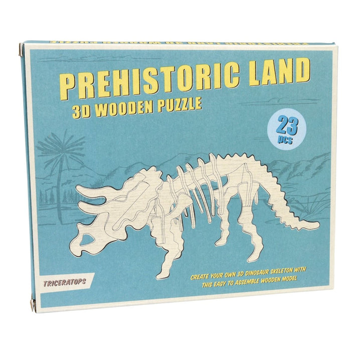 Triceratops 3d Wooden Puzzle - mzube Toys & Games