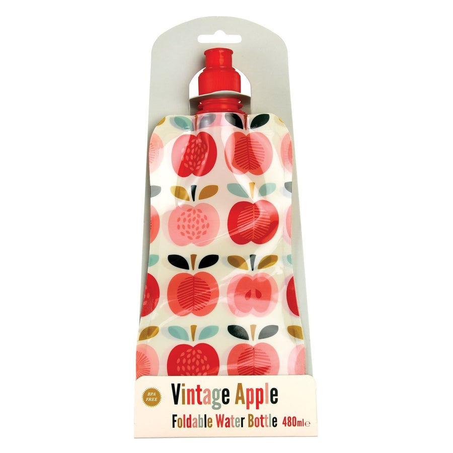 Vintage Apple Folding Water Bottle - mzube Travel Mug