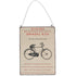 Vintage Bicycle Hanging Metal Sign - mzube Living Room