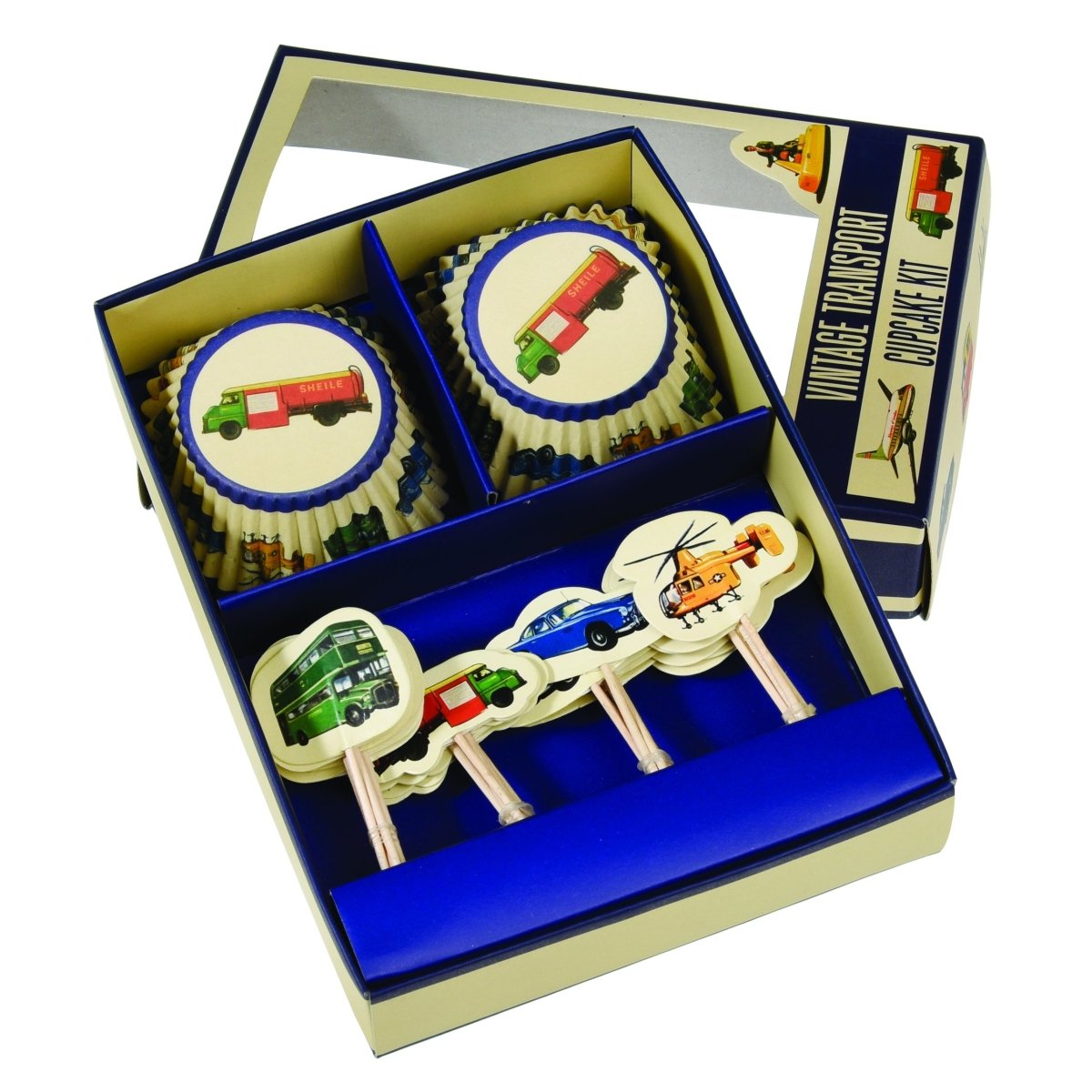 Vintage Transport Cupcake Kit