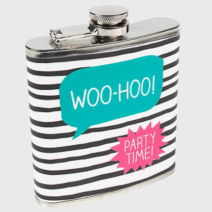 Woo Hoo Hip Flask Happy Jackson - mzube Barware